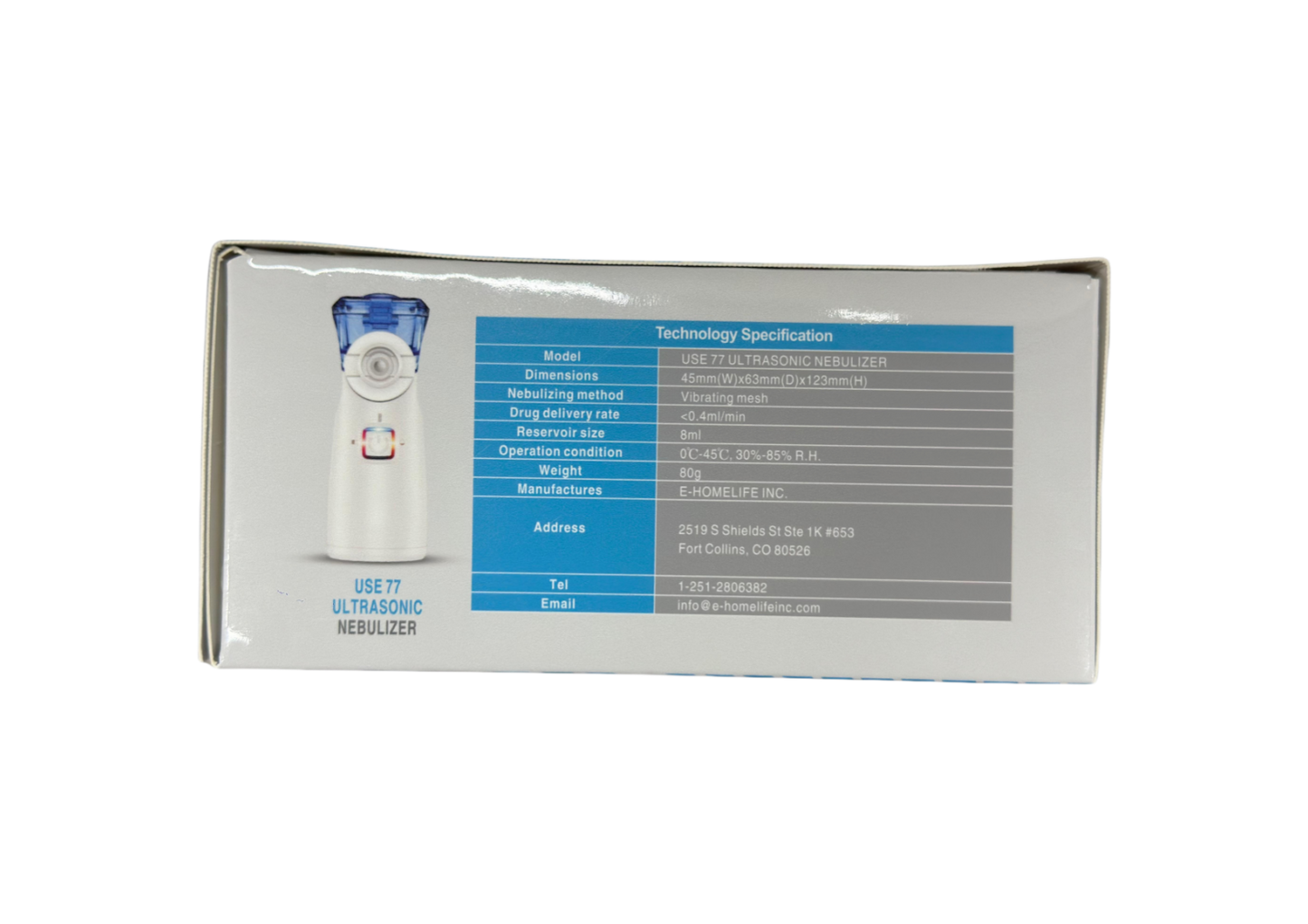 USE 77 ULTRASONIC NEBULIZER